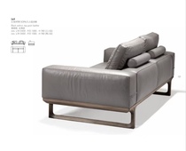 Biography World Furnishings North American Black Walnuts Wood Real Leather Sofa Nordic Minima High-end Villa Sofa Custom Link