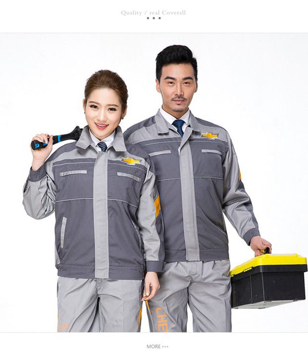 Áo khoác dài tay Chevrolet phù hợp với xe nam 4S shop bảo trì sau bán hàng xưởng làm đẹp dụng cụ sửa chữa ô tô xuân hè đồ bộ nam