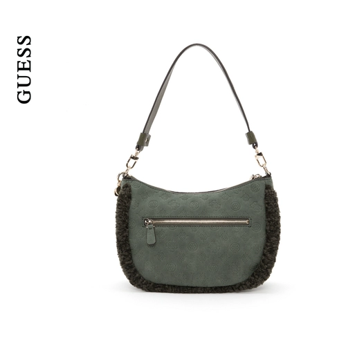 GUESS женская сумка на плечо в стиле ретро с плюшевым принтом подмышками-PG949702