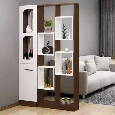 Nordic entrance entrance cabinet wine cabinet one-piece living room decoration cabinet modern simple partition screen foyer cabinet