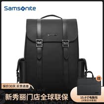 Samsonite Samsonite Backpack Mens Shoulder Bag Womens Fashion Leisure Computer Bag Couple Travel Bag TT1