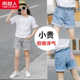 Детские джинсы, летние штаны, тонкие шорты, спортивная летняя одежда, сезон 2021, подходит для подростков