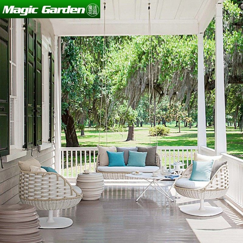 Nordic Outdoor Nets Red Bird Nest Outdoor Garden Design Hanging Biathlon Hotels Balcony hotel Balcony Vine-knitted hanging