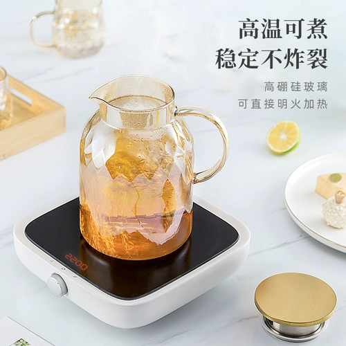 Стеклянный чай, заварочный чайник, вместительный и большой комплект для домашнего использования, защита при падении