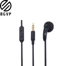 BGVP Single Earphone for iOS IP MI Android Phone with Microphone Black Single Earbuds