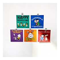 (Card) ins South Korea Snoopy Girl Heart Cartoon Room Message Board Decorating Card Photo Wall