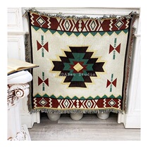 ins Nordic style carpet living room modern simple sofa towel sofa cover bohemian retro geometric blanket