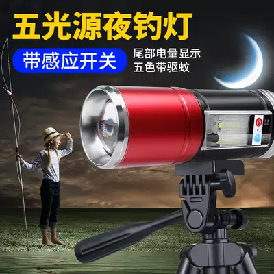 Fishing lights Night fishing lights Super bright bright blue lights 2000W high power raft fishing lights tripod wild fishing lights