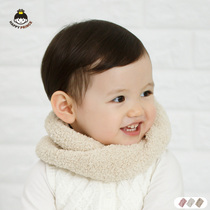 Korean new baby set neck male and female children plush thread thick warm lovely childrens scarf baby scarf autumn and winter