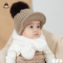 New baby scarf winter boys cute thickened plush neck cover baby collar warm girl windproof neck ring