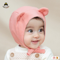 Newborn infants and young children New cute thick Elf cat bag head hooded male and female baby ear hat spring and autumn