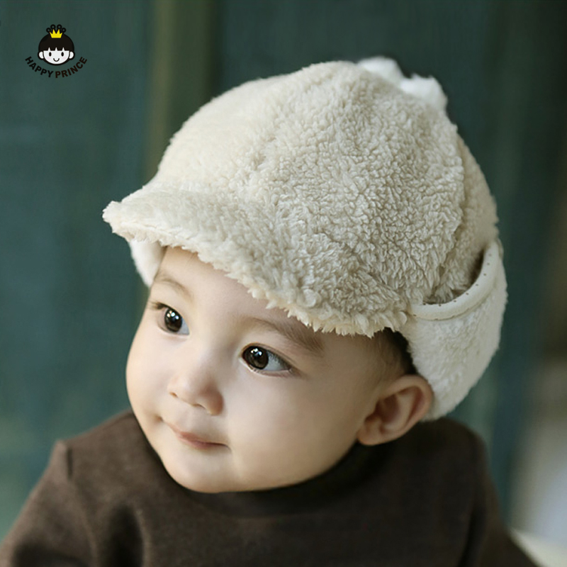 South Korea RIO Winter Winter Defense Chill Cap Autumn Winter Baby Hat Newborn Baby Girl Child Gaga Suede Baby Hat