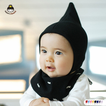 Newborn infants and young children Spring and Autumn summer Cotton solid color lace-up cap male and female baby hat spring and autumn winter baby hat