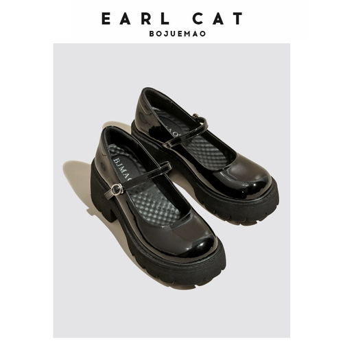 伯爵猫 Обувь для кожаной обуви, летние высокие туфли на платформе, из натуральной кожи