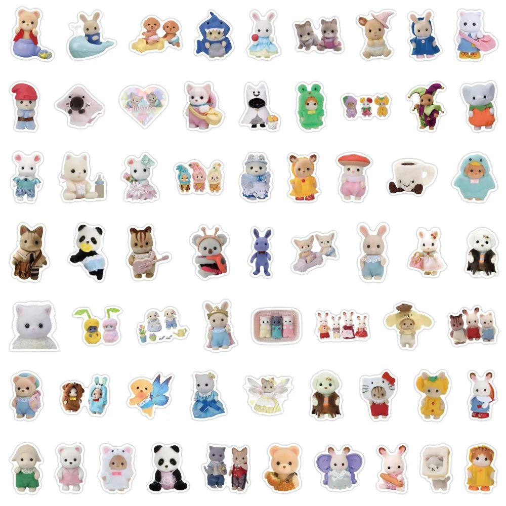 Игрушка 120pcs/set calico critters stickers laptop scrapbook OTHER