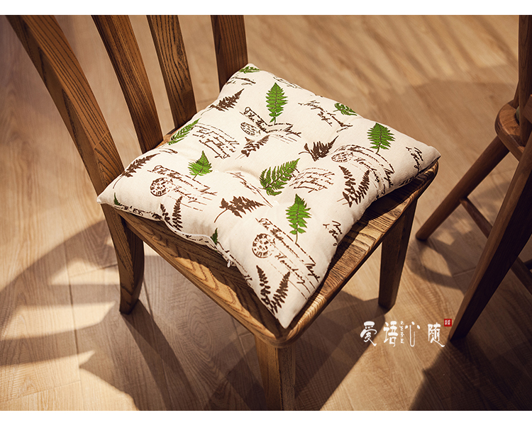Ghế sofa tròn đệm ghế đôn đệm ghế đệm dày bốn mùa phổ vải vải sinh viên nam và nữ đệm ghế gỗ