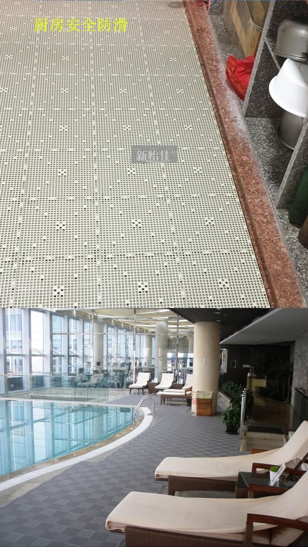 Bể tắm sàn bếp vào phòng tắm chống thảm không trơn trượt có thể được ghép cây trồng thảm rỗng mô-đun - Thảm sàn thảm xốp trải sàn khổ lớn