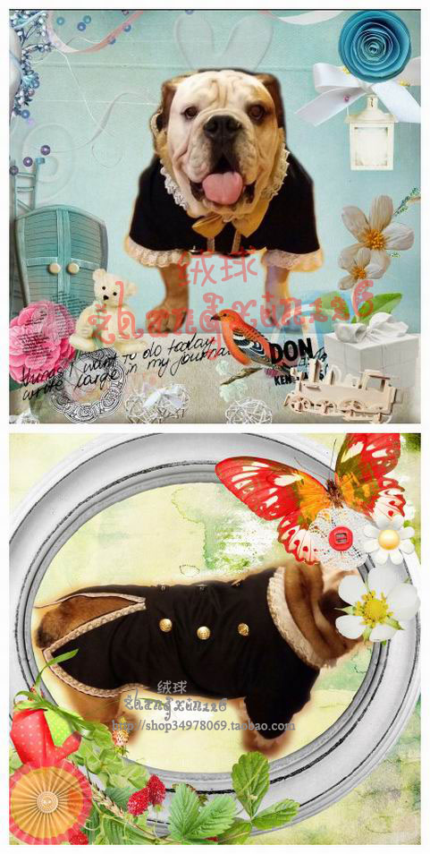 Handmade tùy chỉnh quần áo thú cưng trang trí retro swtail ăn mặc khỉ đá thỏ thỏ con chó lớn Whitby - Quần áo & phụ kiện thú cưng áo cho chó cưng