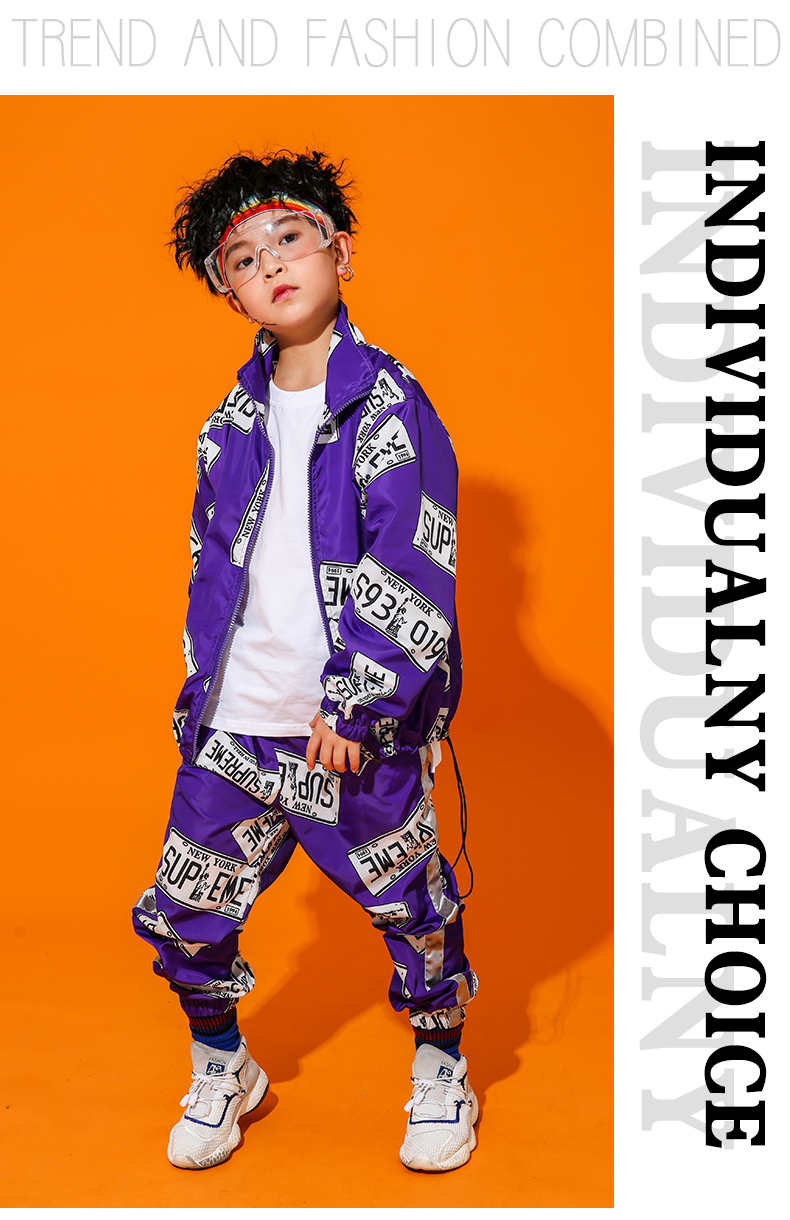 Street dance set trang phục thiếu nhi cho bé trai Trang phục nhảy jazz hip hop trẻ em hiphop quần áo trống thủy triều bộ ông già noel trẻ em