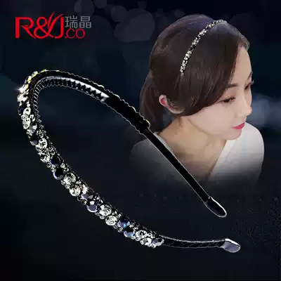 Hairband female rhinestone Korean simple non-slip hairpin adult hairclip headgear short hair Korean version of net red hairclip