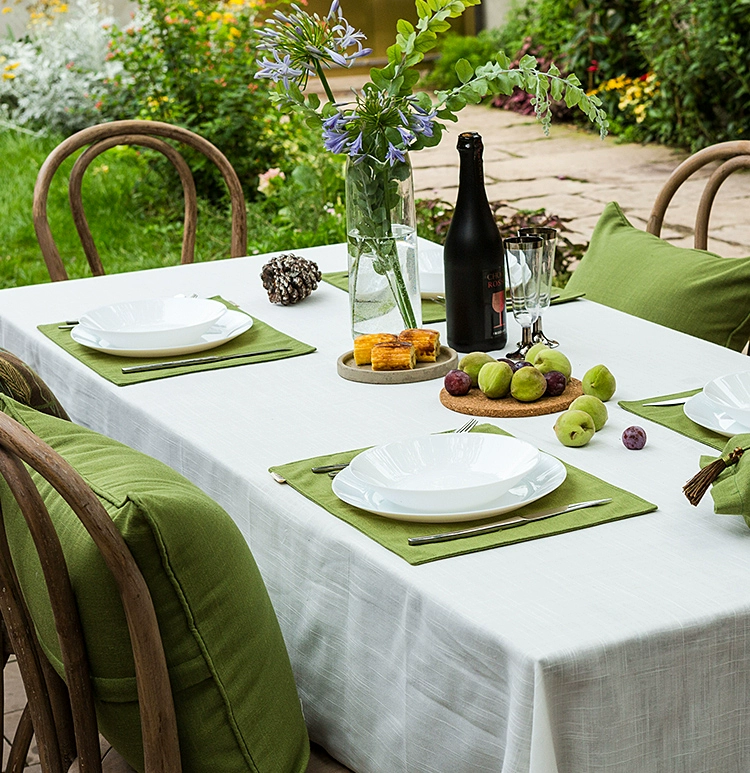 Mỹ phong cách vườn retro retro ánh sáng sang trọng màu xanh lá cây bàn cà phê bàn ​​cờ vải hiện đại tùy chỉnh tùy chỉnh - Khăn trải bàn
