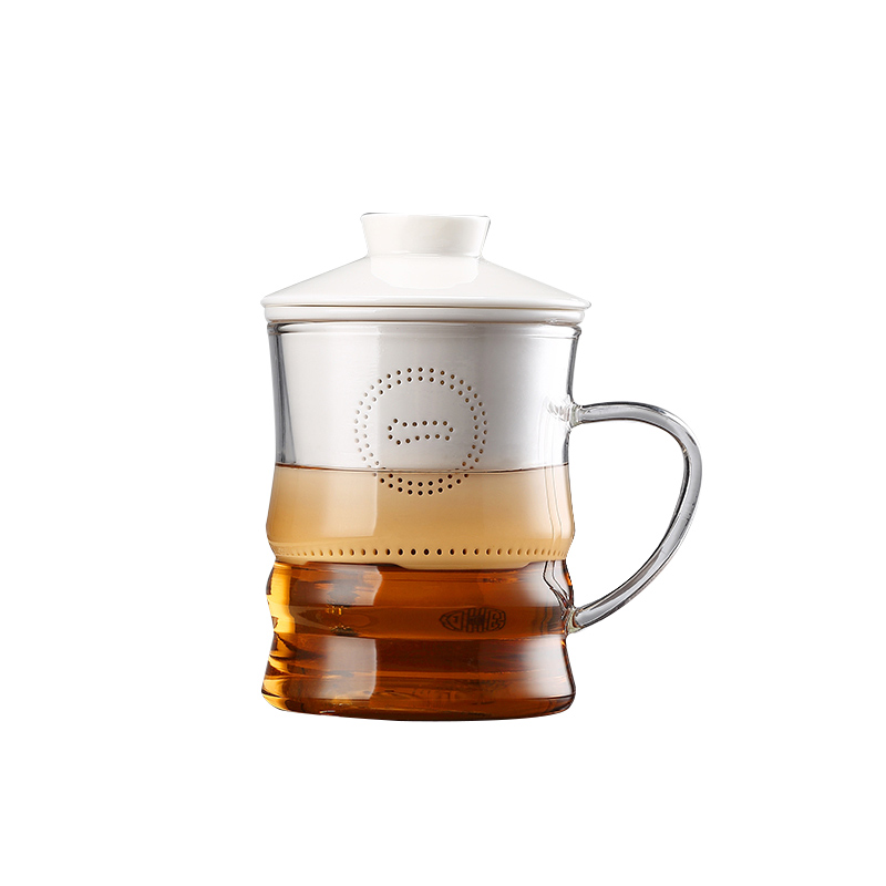 A garden international glass ceramic tea cup upset heat - resistant glass ceramic filter tank tea cups