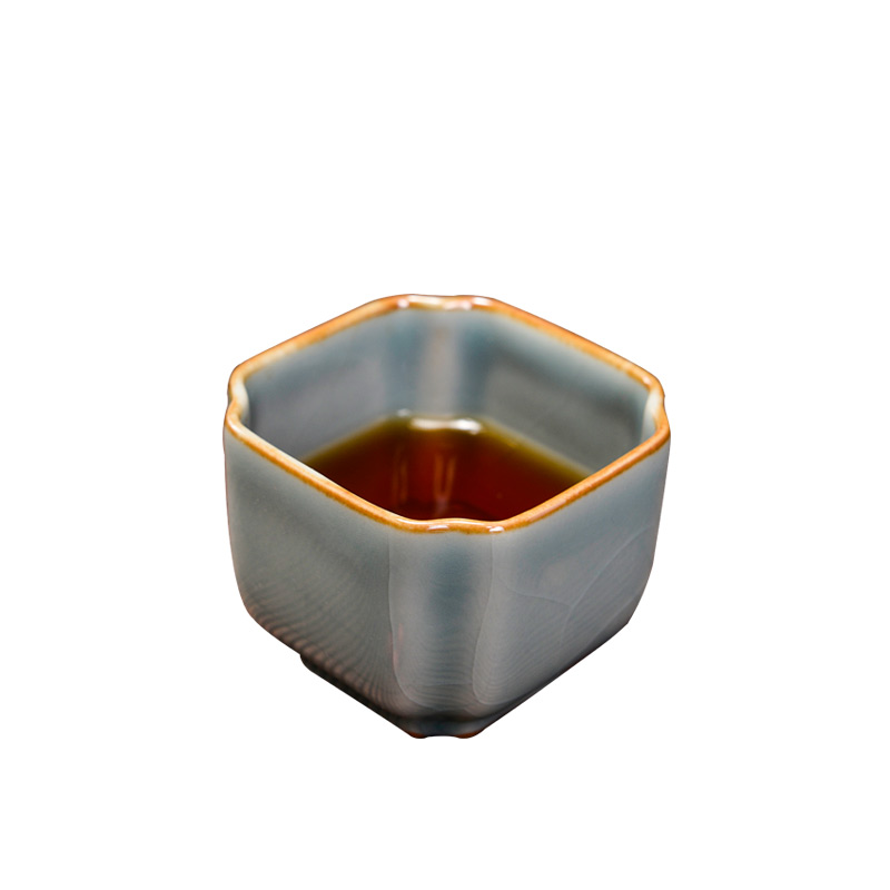 A park lake blue thickening ceramics cup sample tea cup international kung fu master cup single cup small cups of tea light