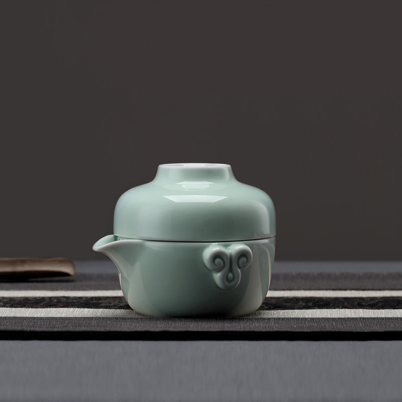 A garden international ceramic crack crack cup cup A pot of A portable kung fu tea tureen crack cup
