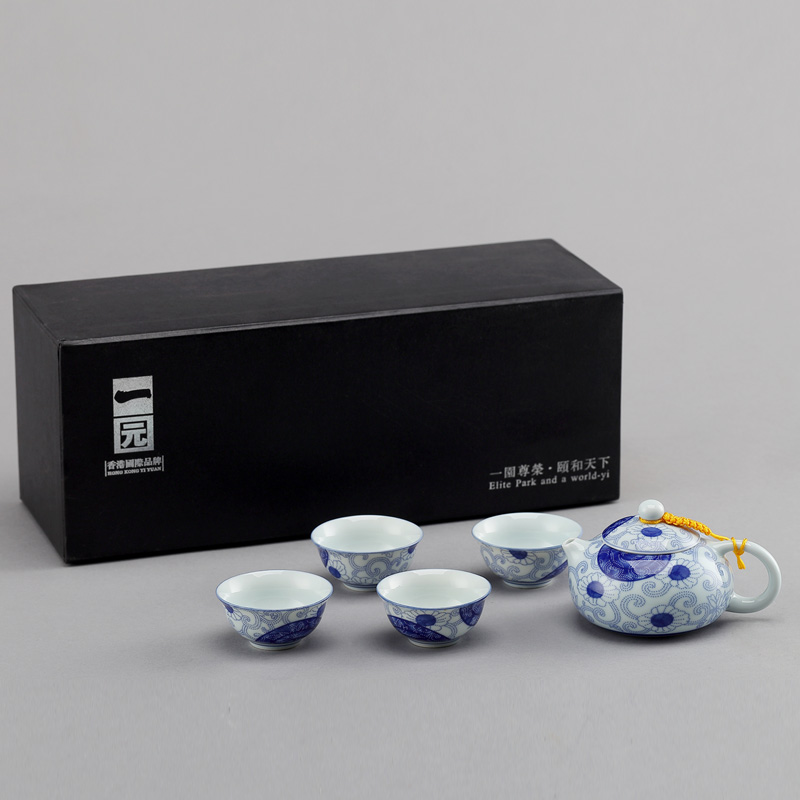 A set of garden international ceramic tea set the teapot teacup point star happy full A complete set of kung fu tea tea set combination