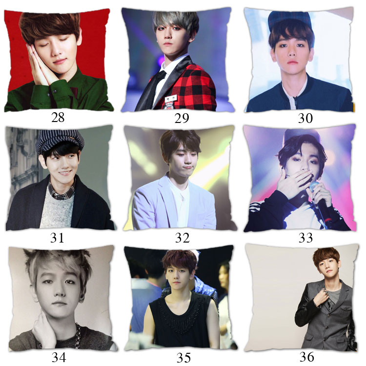 exo bên Bo Yin đầu gối ngôi sao thực sự hình ảnh ảnh đệm hai mặt di động và rửa được tùy chỉnh diy xung quanh một sinh nhật - Trở lại đệm / Bolsters gối để ghế sofa