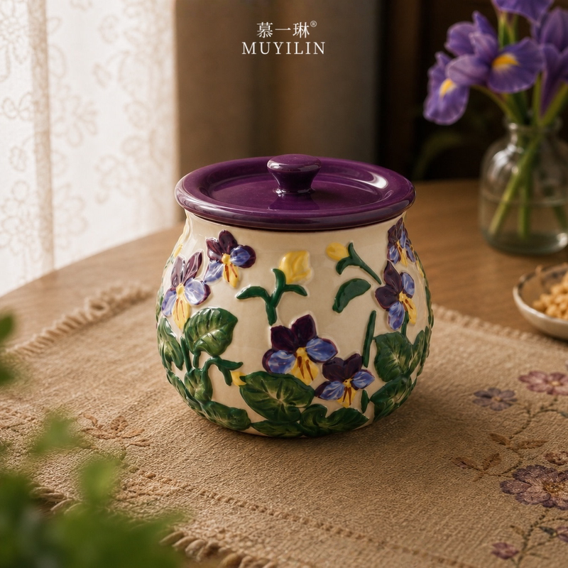 Lard Jar, Ceramic, High Temperature Resistant, Food-Grade, Special Jar for Chili Oil, Large Capacity Jar, Seasoning Jar, Household Meat Oil Jar Lard Jar, Ceramic, High Temperature Resistant, Food-Grade, Special Jar for Chili Oil, Large Capacity Jar, Seasoning Jar, Household Meat Oil Jar