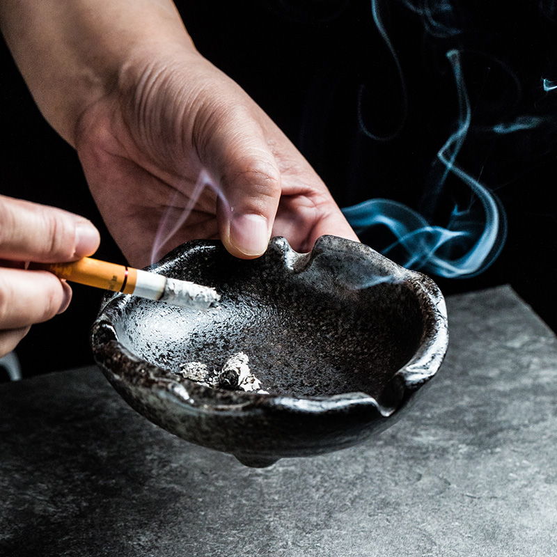Day-Style Straight Body Ceramic Cigarette Ash Trays Creativity Small Number Home Living Room Office Dining Room Hotel Irregular Smoked Sauces