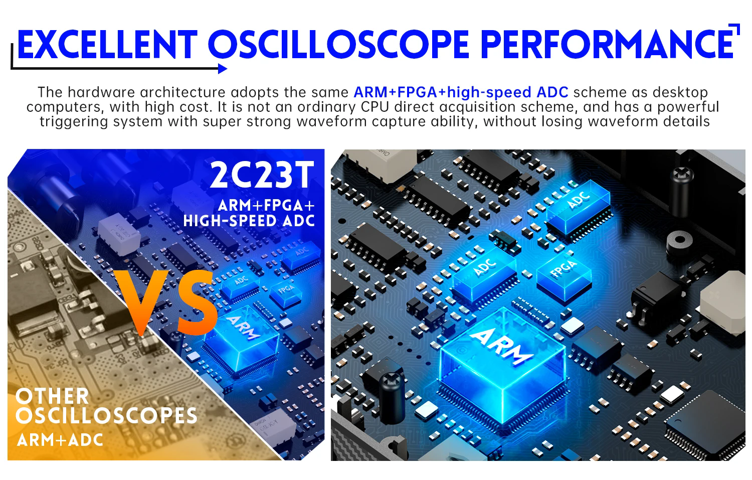 Осциллограф fnirsi 2c53t 2c23t upgrade digital oscilloscope  3in1 50mhz