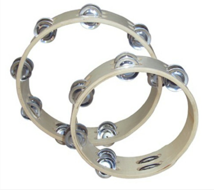 Young teaches puzzle toy Orff rattles the percussion instrument Suzuka Ktv wooden double-row bell drum circle