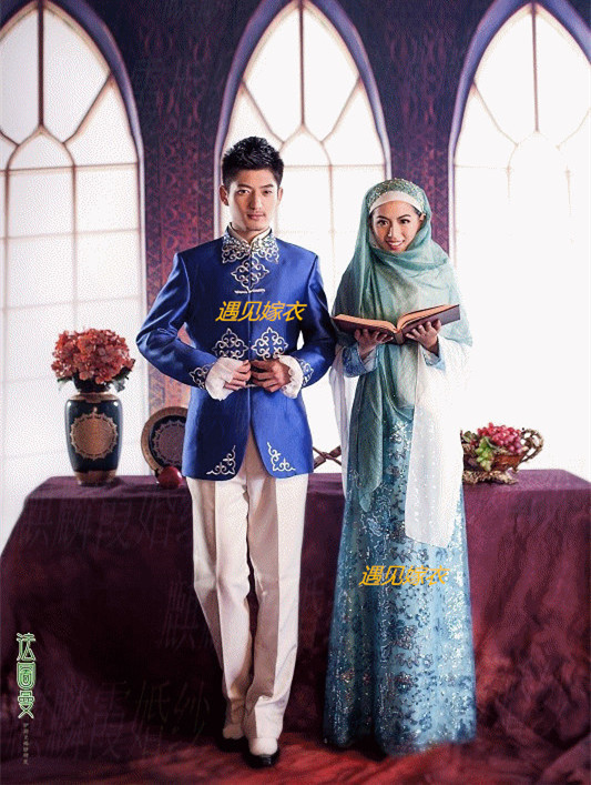 New Studio Wedding Performance Clothing, Ethnic Clothing, Wedding Photography Couple Farid