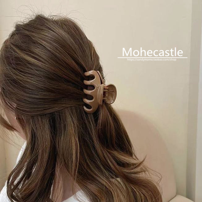 Korean ins temperament simple medium-sized grab clip back head plate hair clip bath hair catch broken hair clip ponytail hairpin