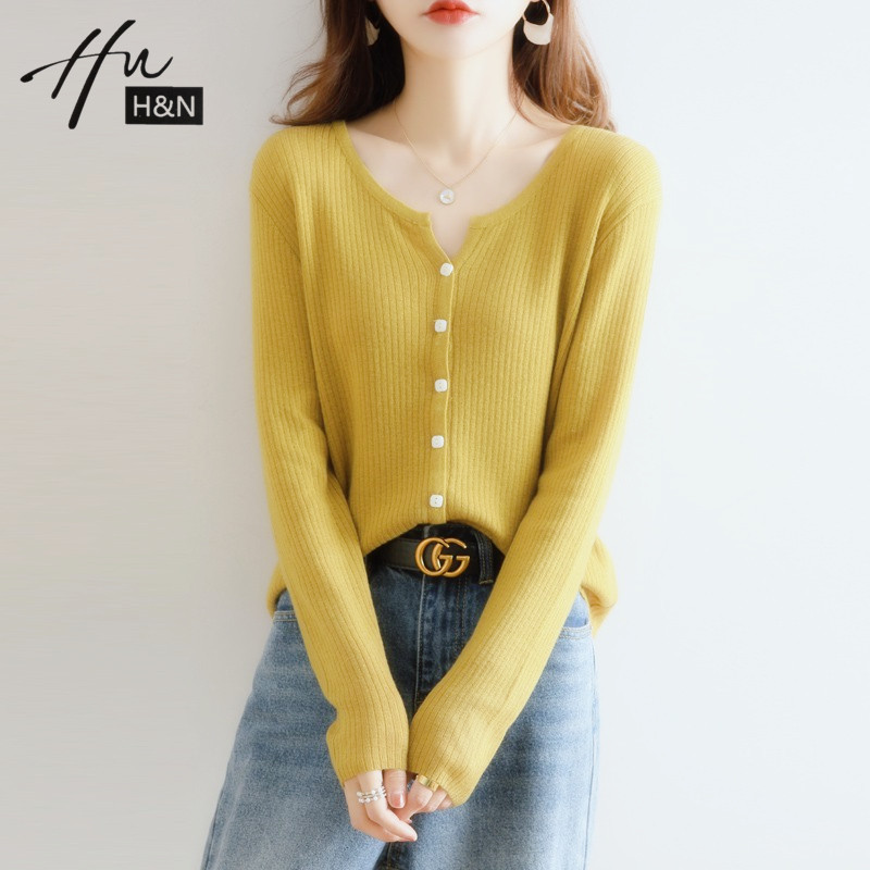 2022 spring and summer new V-collar sweater women's soft glutinous system loot outside wearing thin fleece cardio-hoodie jacket knitted jacket female tide