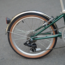 20-inch 406 thickened 304 stainless steel large all-inclusive bicycle fender mud tile for d10d7 folding bike