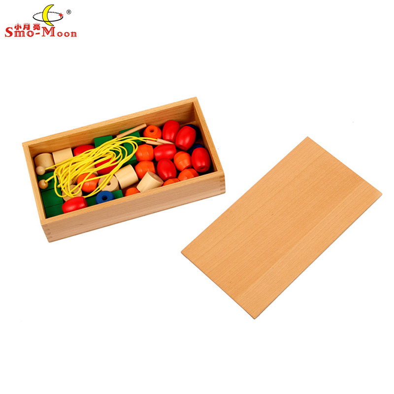 Professional Montessori teaching aids kindergarten early education toys sensory big beaded box educational toys 1-3 years old