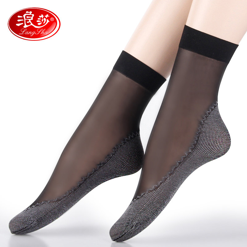 Small thin crystal wire short crystal wire short black skid ultra-thin cotton bottom summer anti-tick summer