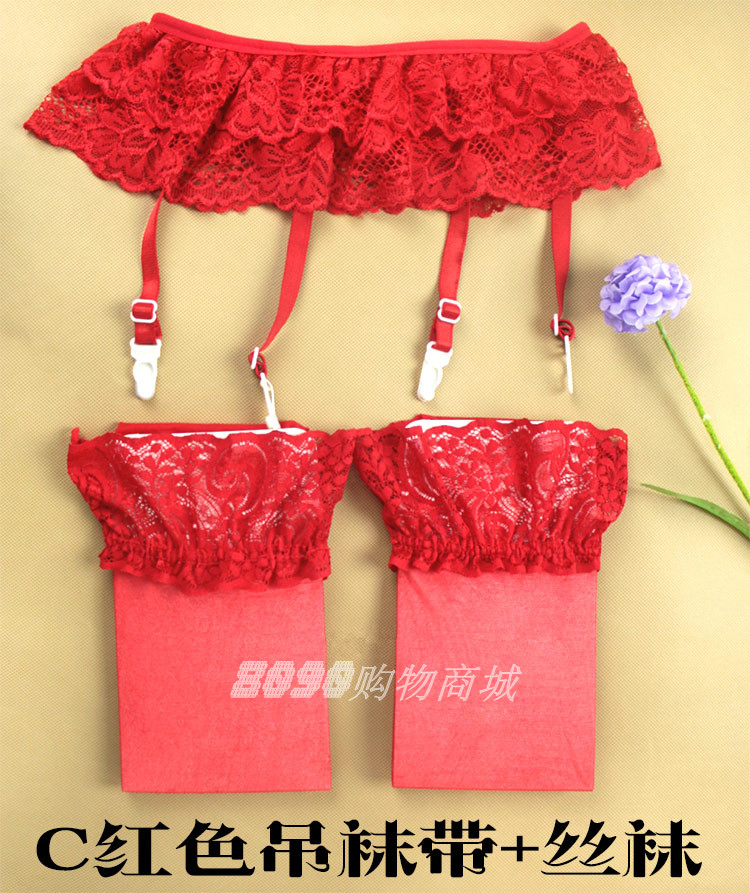 Một bộ garter đen phù hợp với đồ lót gợi cảm dây đeo quần ống dài vớ vớ điều chỉnh gợi cảm phu kien thoi trang nam nu