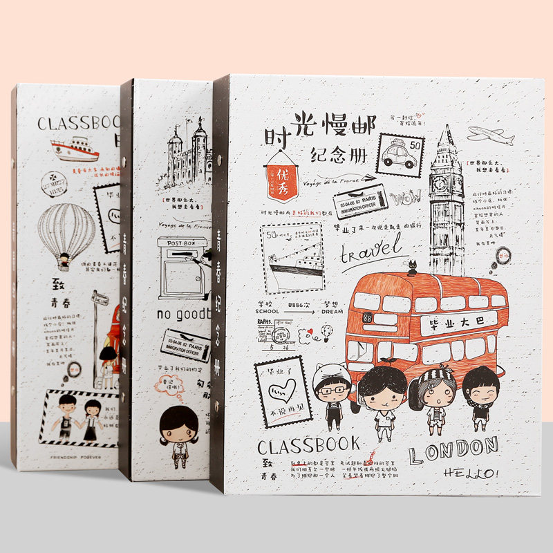 Classmates recorded primary school students graduated girls Korean creative aesthetic yearbook cute Korean version of junior high school male message book