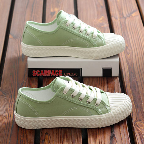 Green canvas shoes womens Clearance