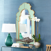 ins Nordic minimalist vanity mirror cosmetic mirror toilet bathroom mirror living room wall Wall porch special-shaped decorative mirror