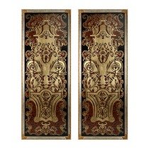 Upscale Eufa-style gold foil Painted Painting house Villa Soft-mounted Solid Wood Hand-painted Wall Decorated with Decorative Painting 1 63 m