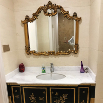 European style retro toilet bathroom mirror wall wall art vanity mirror do old carved porch mirror fireplace decorative mirror