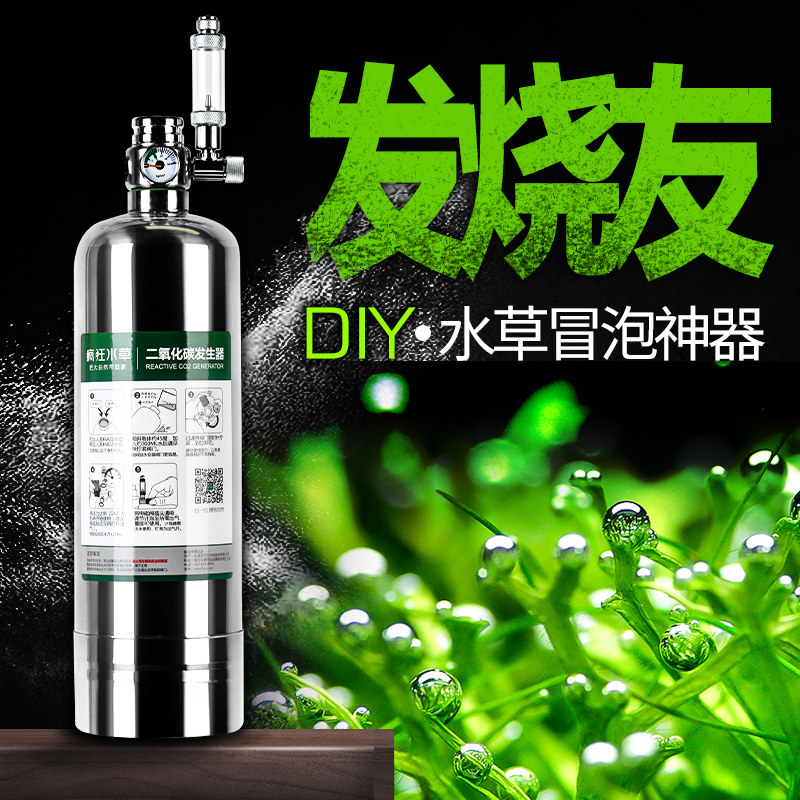 Carbon dioxide small cylinder grass cylinder set Fish tank special homemade high pressure diy gas cylinder water plant co2 generator