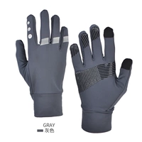 Grey-Outdoor Sports Spence Scence Screen Gloves Dot Dots Offerice Model (Thin)