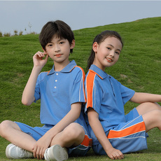 детская форма 幼儿园园服夏装小学生校服套装夏季运动风短袖两件套夏款儿童班服