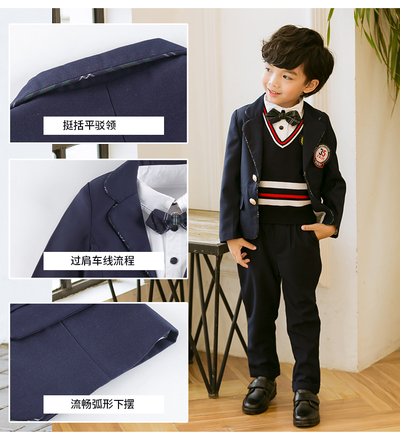 Dịch vụ làm vườn mẫu giáo Mùa xuân và mùa thu Trẻ em Lớp Dịch vụ Mùa thu Cao đẳng Cao đẳng Gió Đặt Trường tiểu học Mùa thu Đồng phục Tùy chỉnh quần áo be gái 10 tuổi